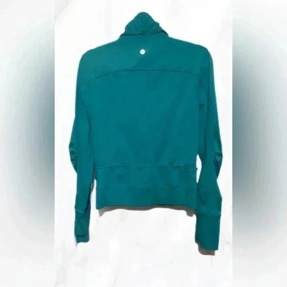 Lululemon gather  me slightly peacock blue long sleeve jacket 8 - Picture 3 of 3